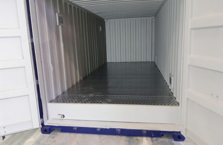 ContainerShop Modifications 20ft Economy Grade Blue Dangerous Goods Container